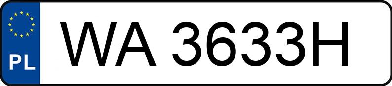 Numer rejestracyjny WA 3633H posiada MITSUBISHI COLT 1.5 - WA3633H