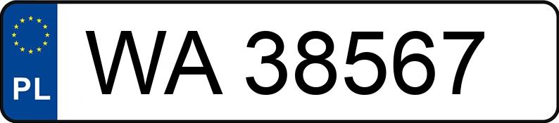 Numer rejestracyjny WA 38567 posiada FORD KA - WA38567