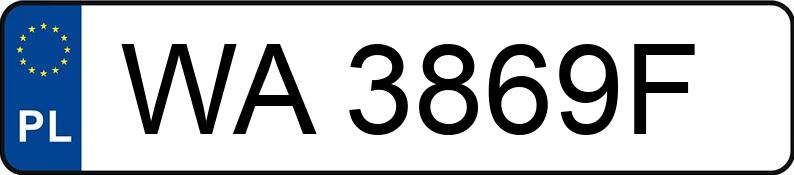 Numer rejestracyjny WA 3869F posiada NISSAN QASHQAI - WA3869F