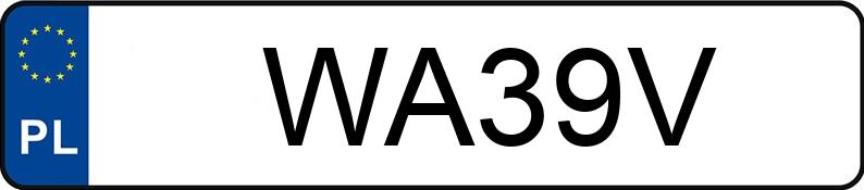 Numer rejestracyjny WA 39V posiada BMW 520 - WA39V