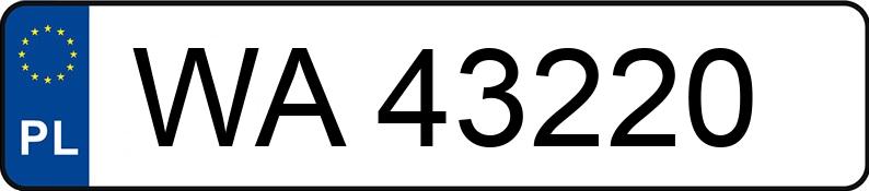 Numer rejestracyjny WA 43220 posiada LAMBORGHINI GALLARDO - WA43220 Numer rejestracyjny WA 43220 posiada LAMBORGHINI GALLARDO - WA43220