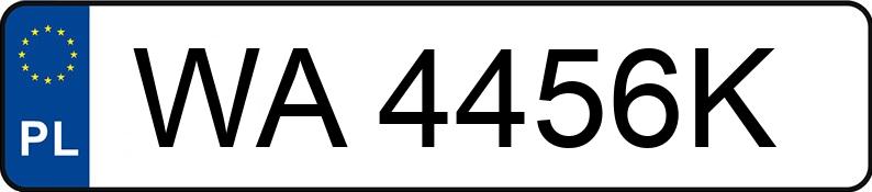 Numer rejestracyjny WA 4456K posiada SKODA Fabia 1.2 MR`99 E3 HTP Flash - WA4456K