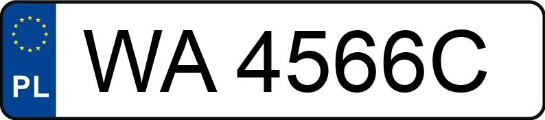 Numer rejestracyjny WA 4566C posiada FORD FOCUS - WA4566C