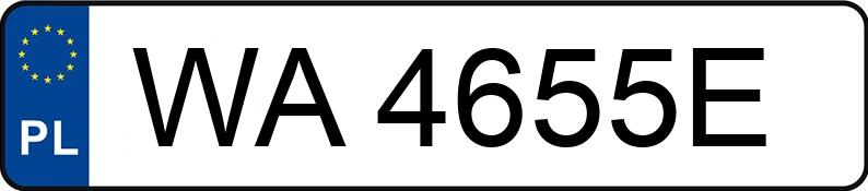 Numer rejestracyjny WA 4655E posiada OPEL ASTRA - WA4655E