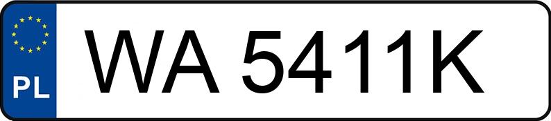 Numer rejestracyjny WA 5411K posiada CHRYSLER PACIFICA TOURING L - WA5411K