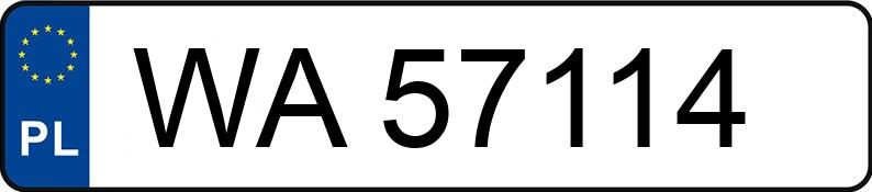 Numer rejestracyjny WA 57114 posiada VOLVO XC70 - WA57114