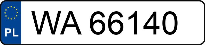 Numer rejestracyjny WA 66140 posiada SKODA OCTAVIA - WA66140