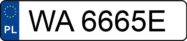 Numer rejestracyjny WA6665E posiada BMW 520i Kat. MR`95 E39 520i Kat. MR`95 E39