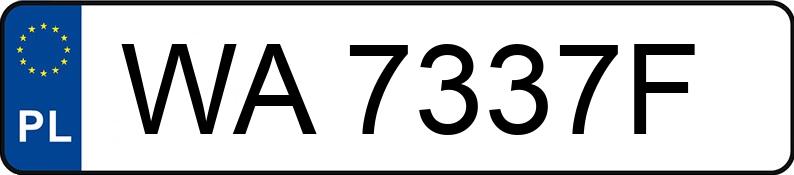 Numer rejestracyjny WA 7337F posiada TOYOTA LEXUS - WA7337F