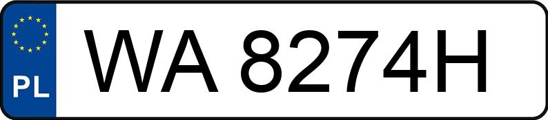 Numer rejestracyjny WA 8274H posiada SKODA KAMIQ - WA8274H