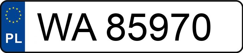 Numer rejestracyjny WA 85970 posiada SAAB 9-3 AERO - WA85970