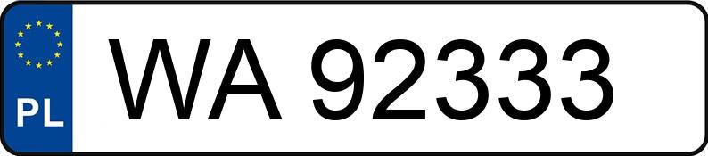 Numer rejestracyjny WA 92333 posiada MERCEDES-BENZ E 430 Kat. 210 Classic - WA92333