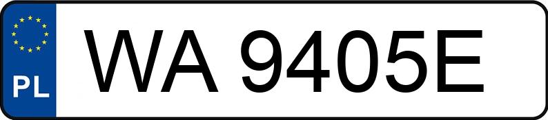 Numer rejestracyjny WA 9405E posiada CITROEN C4 - WA9405E