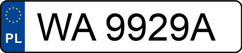 Numer rejestracyjny WA 9929A posiada IVECO 35S11 - WA9929A Numer rejestracyjny WA 9929A posiada IVECO 35S11 - WA9929A