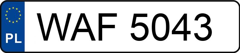 Numer rejestracyjny WAF 5043 posiada ALFA ROMEO 33 1.7 Kat. ie Wagon - WAF5043