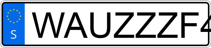 Numer rejestracyjny WAUZZZF49HA147318 posiada  