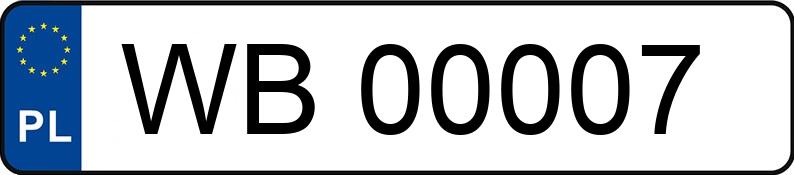 Numer rejestracyjny WB 00007 posiada MERCEDES-BENZ C 220 Kat. 202 Classic - WB00007