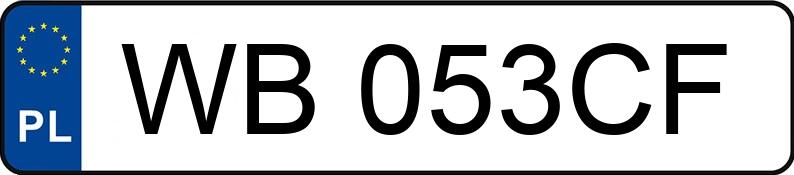 Numer rejestracyjny WB 053CF posiada ALFA ROMEO ALFA GIULIETTA - WB053CF