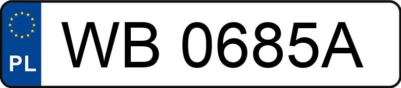 Numer rejestracyjny WB 0685A posiada MERCEDES-BENZ E 320 CDI - WB0685A