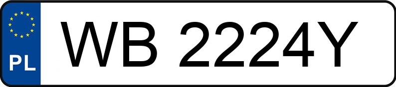 Numer rejestracyjny WB 2224Y posiada TOYOTA Yaris 1.0 MR`20 E6d Comfort - WB2224Y Numer rejestracyjny WB 2224Y posiada TOYOTA Yaris 1.0 MR`20 E6d Comfort - WB2224Y