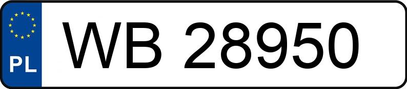 Numer rejestracyjny WB 28950 posiada HONDA Civic 1.4i MR`95 iS - WB28950 Numer rejestracyjny WB 28950 posiada HONDA Civic 1.4i MR`95 iS - WB28950
