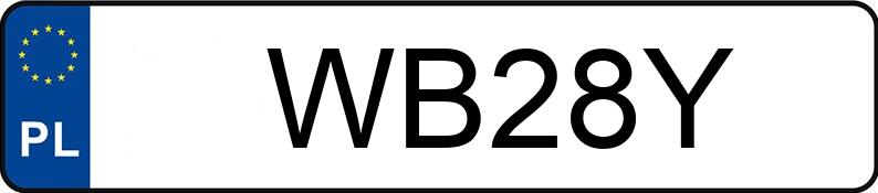 Numer rejestracyjny WB 28Y posiada VOLKSWAGEN Golf II 1.6 Diesel GL - WB28Y