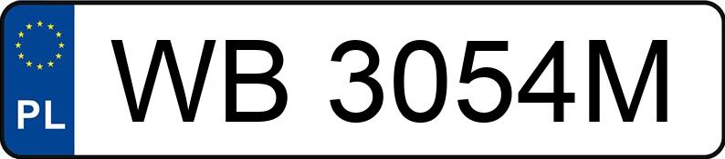 Numer rejestracyjny WB 3054M posiada MERCEDES-BENZ A 180 - WB3054M