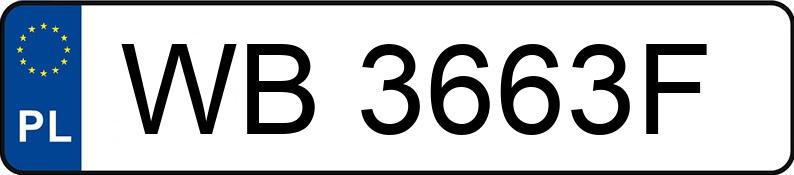 Numer rejestracyjny WB 3663F posiada MCC SMART SMART - WB3663F