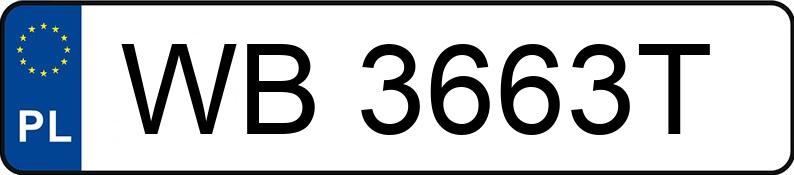 Numer rejestracyjny WB 3663T posiada HONDA ACCORD - WB3663T