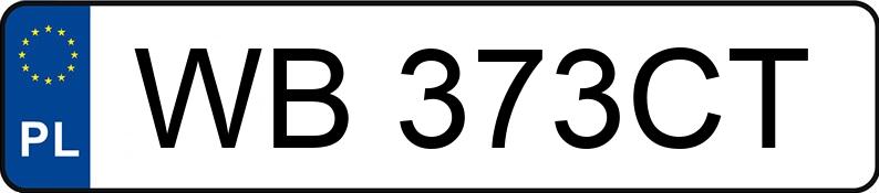 Numer rejestracyjny WB 373CT posiada CHRYSLER PACIFICA - WB373CT