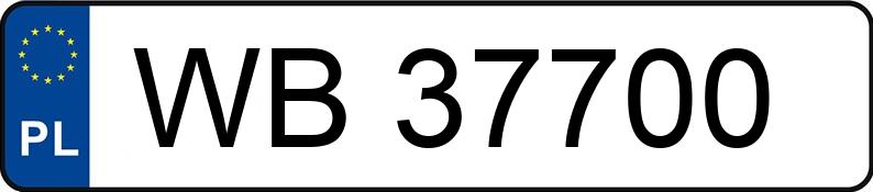 Numer rejestracyjny WB 37700 posiada TOYOTA Corolla Hatchback MR`02 E3 - WB37700