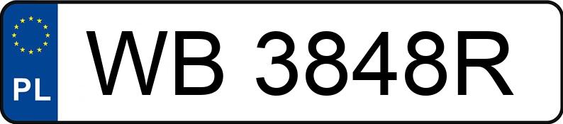 Numer rejestracyjny WB 3848R posiada VOLKSWAGEN PASSAT - WB3848R
