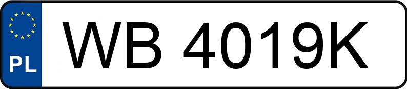 Numer rejestracyjny WB 4019K posiada VOLKSWAGEN UP! - WB4019K