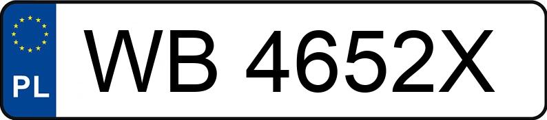 Numer rejestracyjny WB 4652X posiada SKODA OCTAVIA - WB4652X