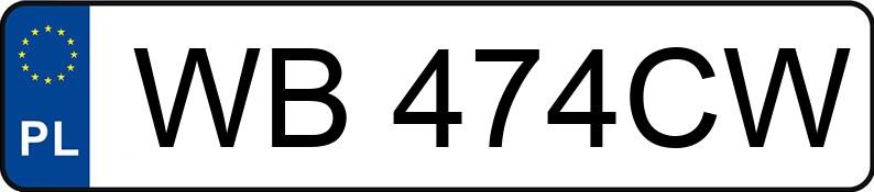 Numer rejestracyjny WB 474CW posiada RENAULT CLIO - WB474CW