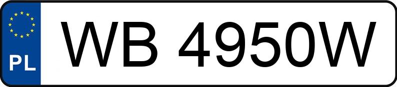 Numer rejestracyjny WB 4950W posiada TOYOTA COROLLA - WB4950W Numer rejestracyjny WB 4950W posiada TOYOTA COROLLA - WB4950W