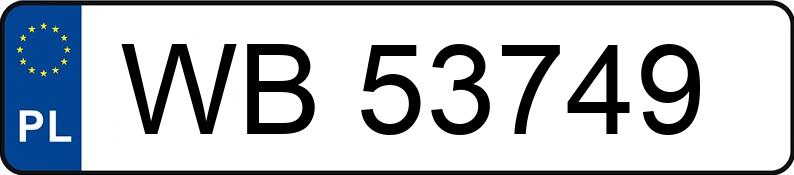 Numer rejestracyjny WB 53749 posiada HONDA Civic 1.4 MR`01 E3 iS - WB53749 Numer rejestracyjny WB 53749 posiada HONDA Civic 1.4 MR`01 E3 iS - WB53749