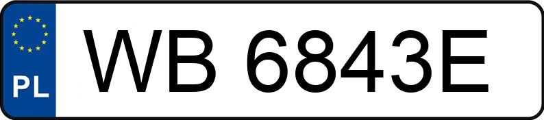 Numer rejestracyjny WB 6843E posiada FORD FOCUS - WB6843E