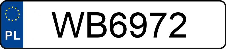 Numer rejestracyjny WB 6972 posiada HONDA CBR 1000 RR - WB6972