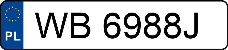 Numer rejestracyjny WB6988J posiada MAZDA 626 626 2.0i Kat. MR`00