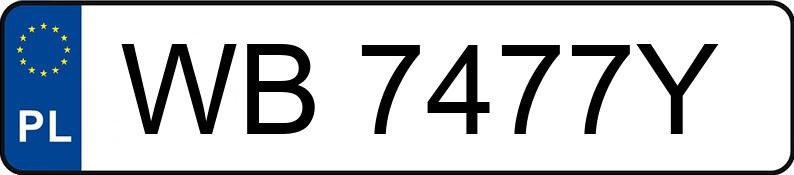 Il numero di registrazione WB 7477Y ha VOLVO XC 60 2.4 TD DPF MR`09 E6 - WB7477Y