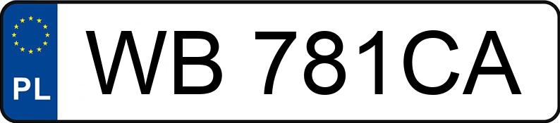 Numer rejestracyjny WB 781CA posiada BMW X3 Diesel MR`22 E6d G01 xDrive30d - WB781CA