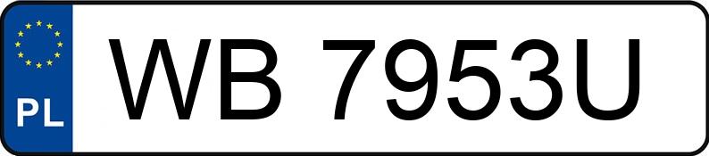 Numer rejestracyjny WB 7953U posiada SUZUKI SPLASH - WB7953U