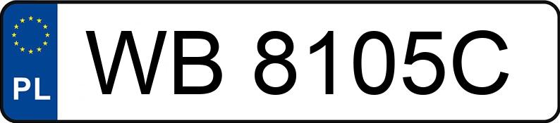 Numer rejestracyjny WB8105C posiada AUDI A6 2.0 Kat. MR`02 E3 4B A6 2.0 Kat. MR`02 E3 4B