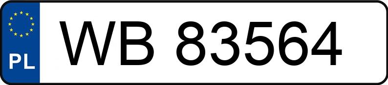 Numer rejestracyjny WB 83564 posiada HONDA ACCORD - WB83564