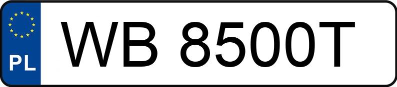 Numer rejestracyjny WB 8500T posiada HONDA Civic 1.4 MR`01 E3 iLS - WB8500T
