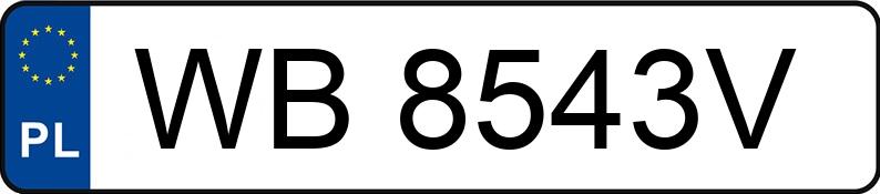 Numer rejestracyjny WB 8543V posiada MERCEDES-BENZ GLC 300 E 4MATIC - WB8543V