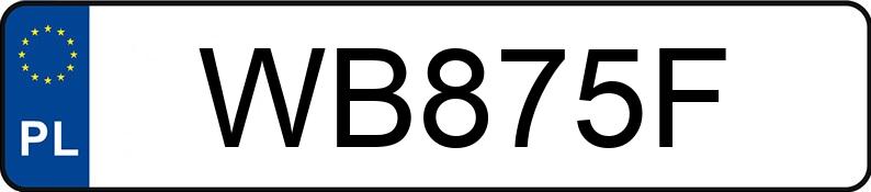 Numer rejestracyjny WB875F posiada YAMAHA Sportowe do 600 ccm YZF-R125