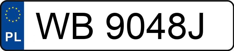 Numer rejestracyjny WB 9048J posiada MERCEDES-BENZ POLSKA SPRINTER - WB9048J
