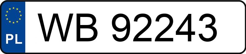 Numer rejestracyjny WB 92243 posiada FORD FUSION - WB92243 Numer rejestracyjny WB 92243 posiada FORD FUSION - WB92243